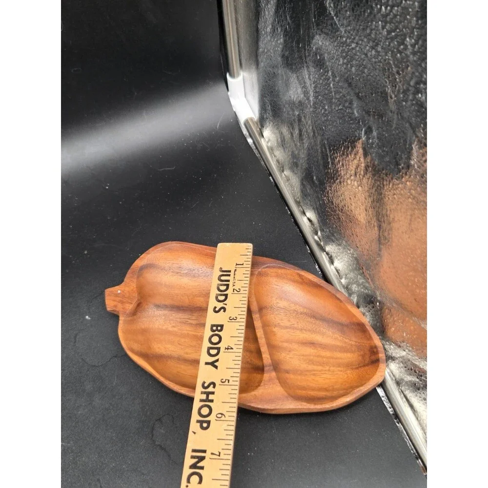 Vintage International Concepts Mid Century Modern Divided Wood Dish Philippines